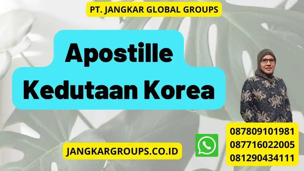 Apostille Kedutaan Korea