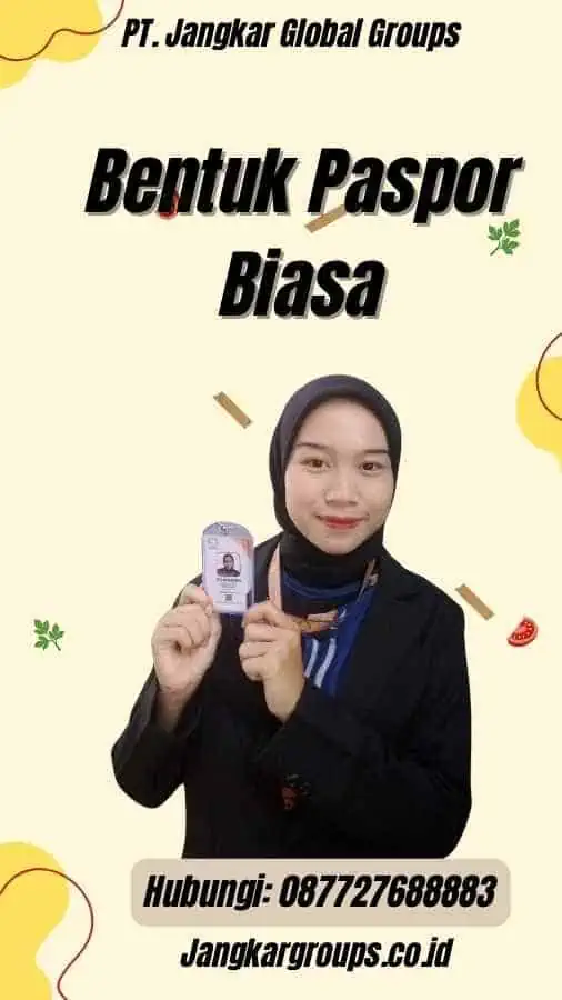 Bentuk Paspor Biasa