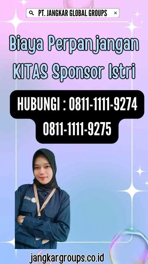 Biaya Perpanjangan KITAS Sponsor Istri