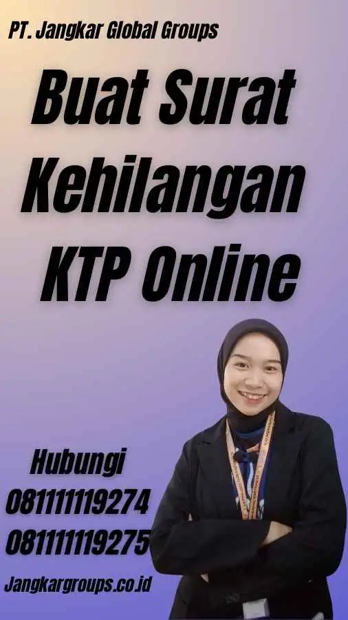 Buat Surat Kehilangan KTP Online