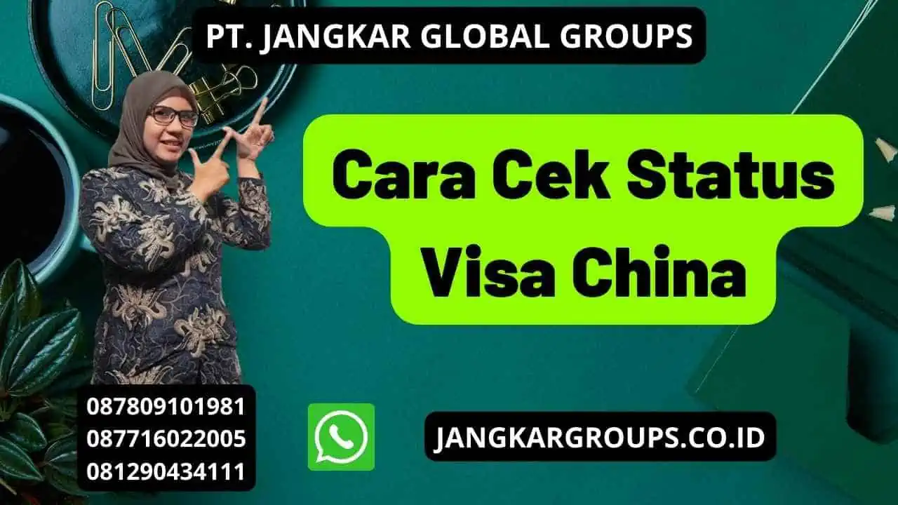 Cara Cek Status Visa China