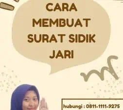 Cara Membuat Surat Sidik Jari