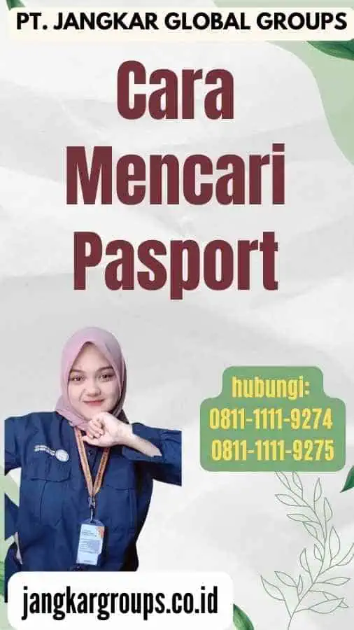 Cara Mencari Pasport