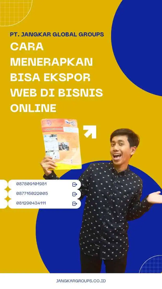 Cara Menerapkan Bisa Ekspor Web di Bisnis Online