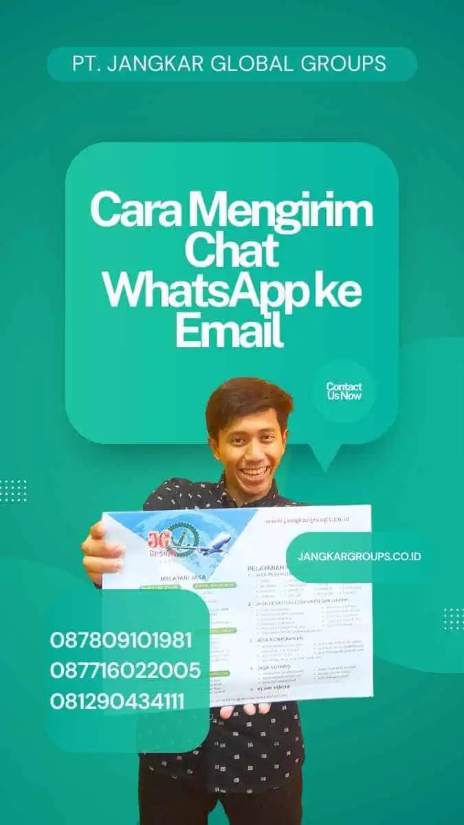 Cara Mengirim Chat WhatsApp ke Email | Maksud Ekspor Chat WA