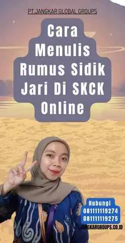 Cara Menulis Rumus Sidik Jari Di SKCK Online