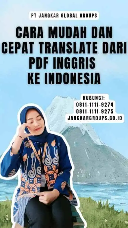 Cara Mudah dan Cepat Translate Dari PDF Inggris ke Indonesia