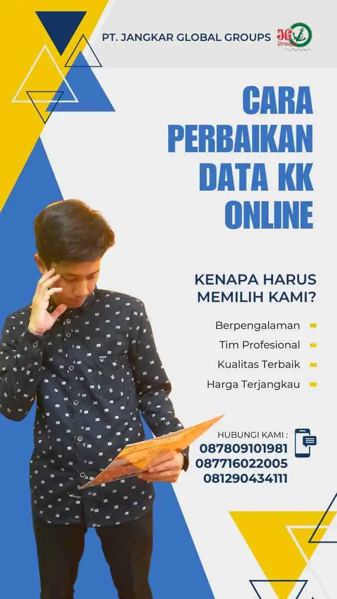 Cara Perbaikan Data KK Online