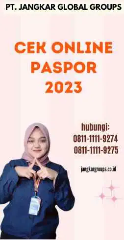 Cek Online Paspor 2023