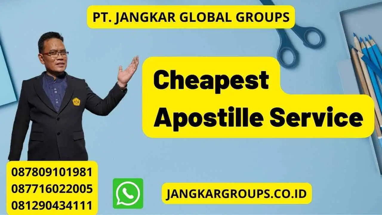 Cheapest Apostille Service