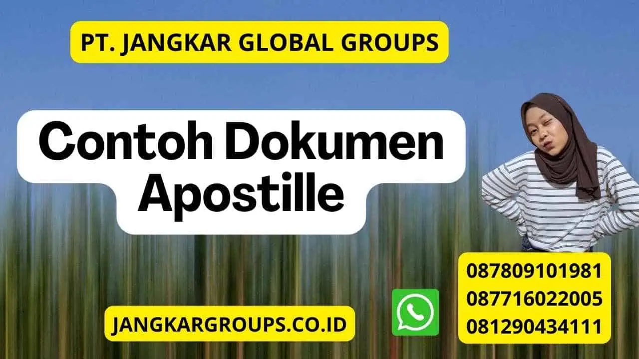 Contoh Dokumen Apostille