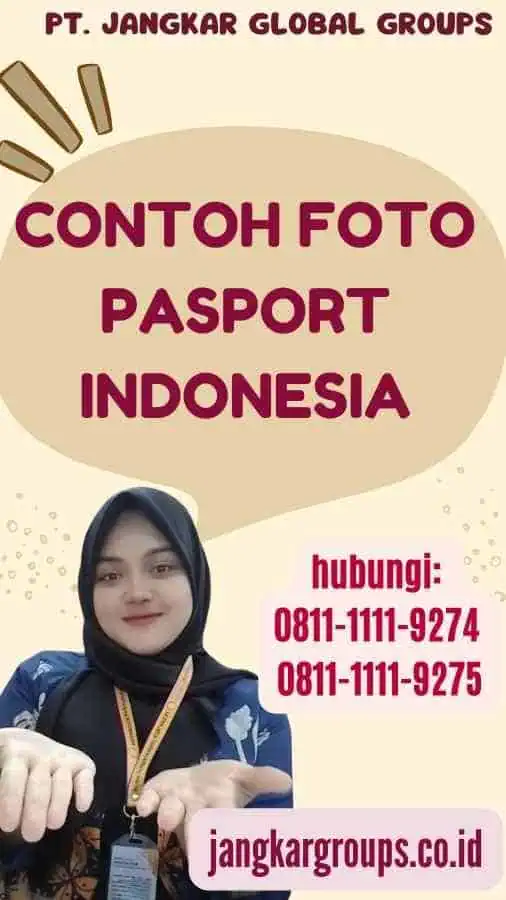 Contoh Foto Pasport Indonesia