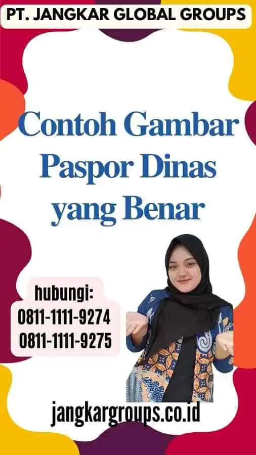 Contoh Gambar Paspor Dinas yang Benar