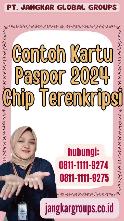 Contoh Kartu Paspor 2024  Chip Terenkripsi