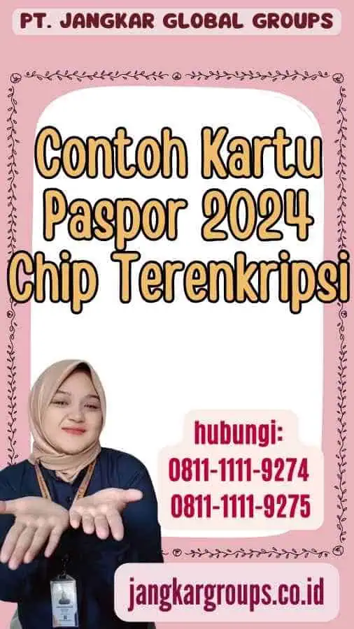 Contoh Kartu Paspor 2024  Chip Terenkripsi