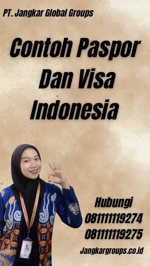 Contoh Paspor Dan Visa Indonesia