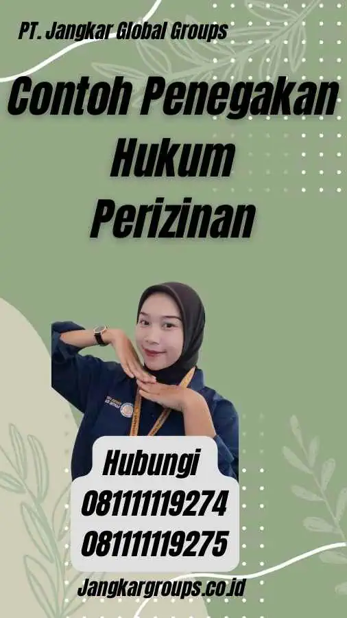 Contoh Penegakan Hukum Perizinan