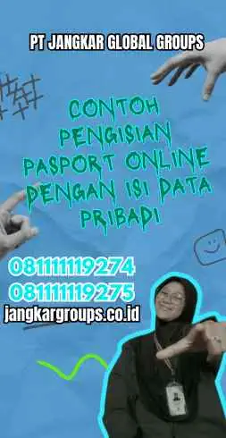 Contoh Pengisian Pasport Online Dengan Isi Data Pribadi