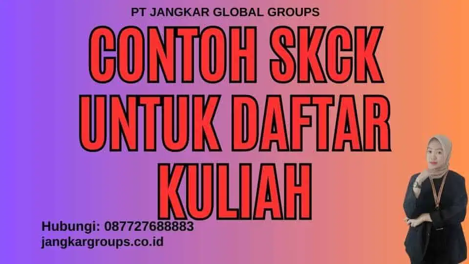 Contoh SKCK Untuk Daftar Kuliah