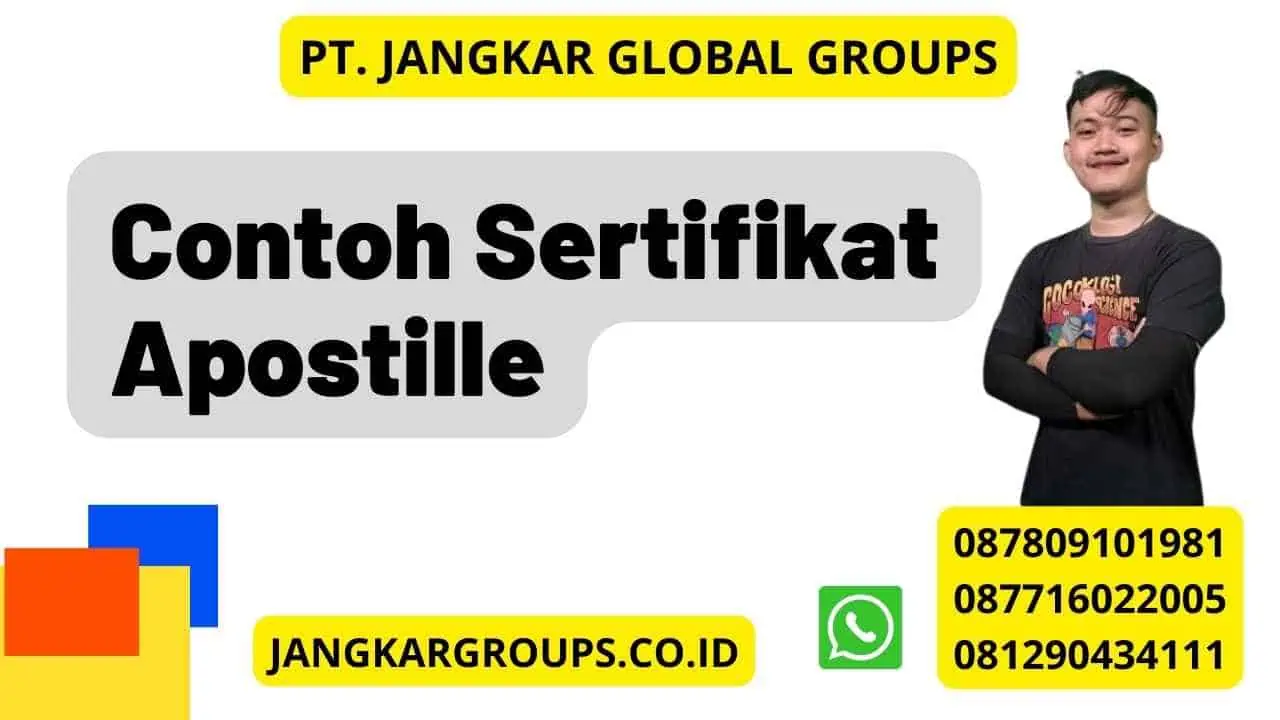 Contoh Sertifikat Apostille