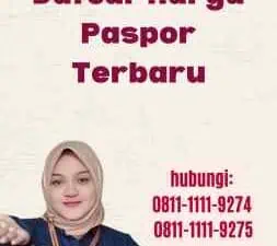 Daftar Harga Paspor Terbaru