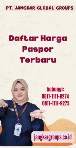 Daftar Harga Paspor Terbaru