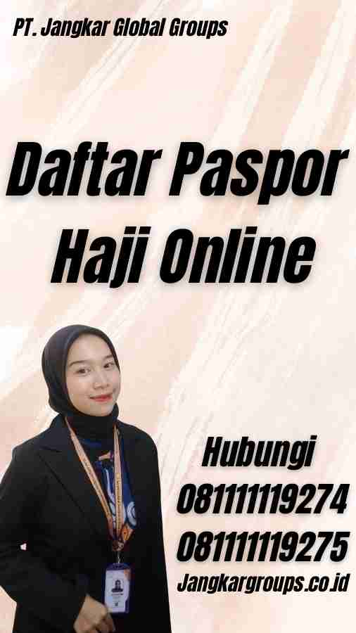 Daftar Paspor Haji Online