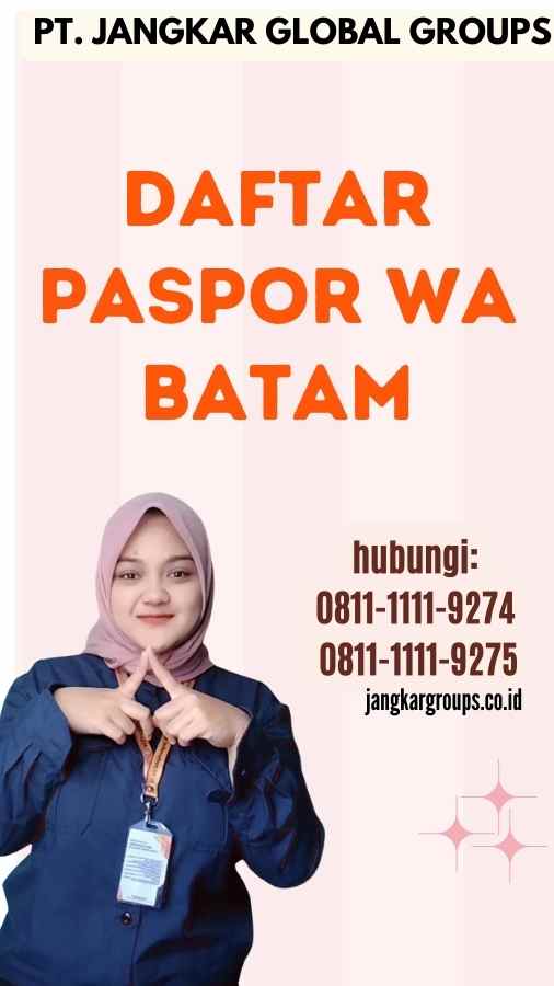 Daftar Paspor WA Batam