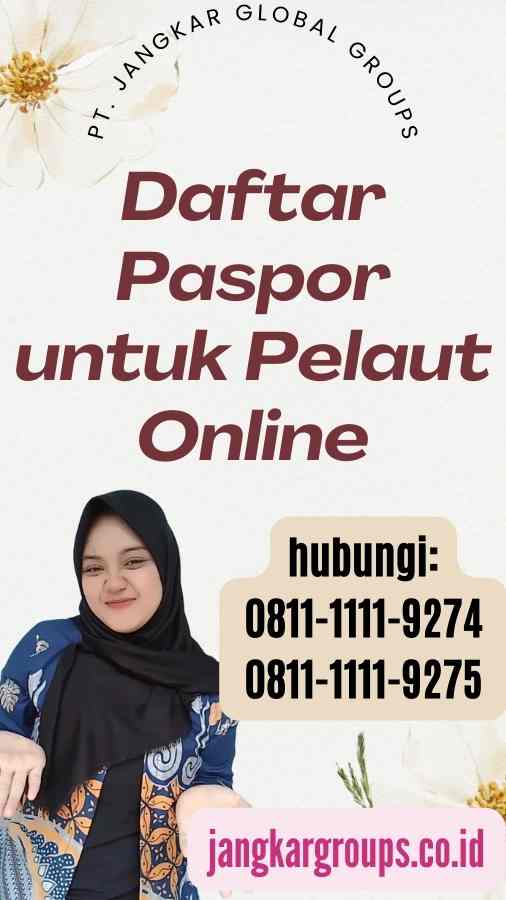 Daftar Paspor untuk Pelaut Online