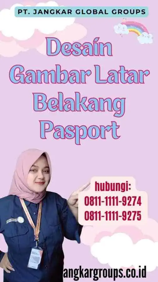 Desain Gambar Latar Belakang Pasport