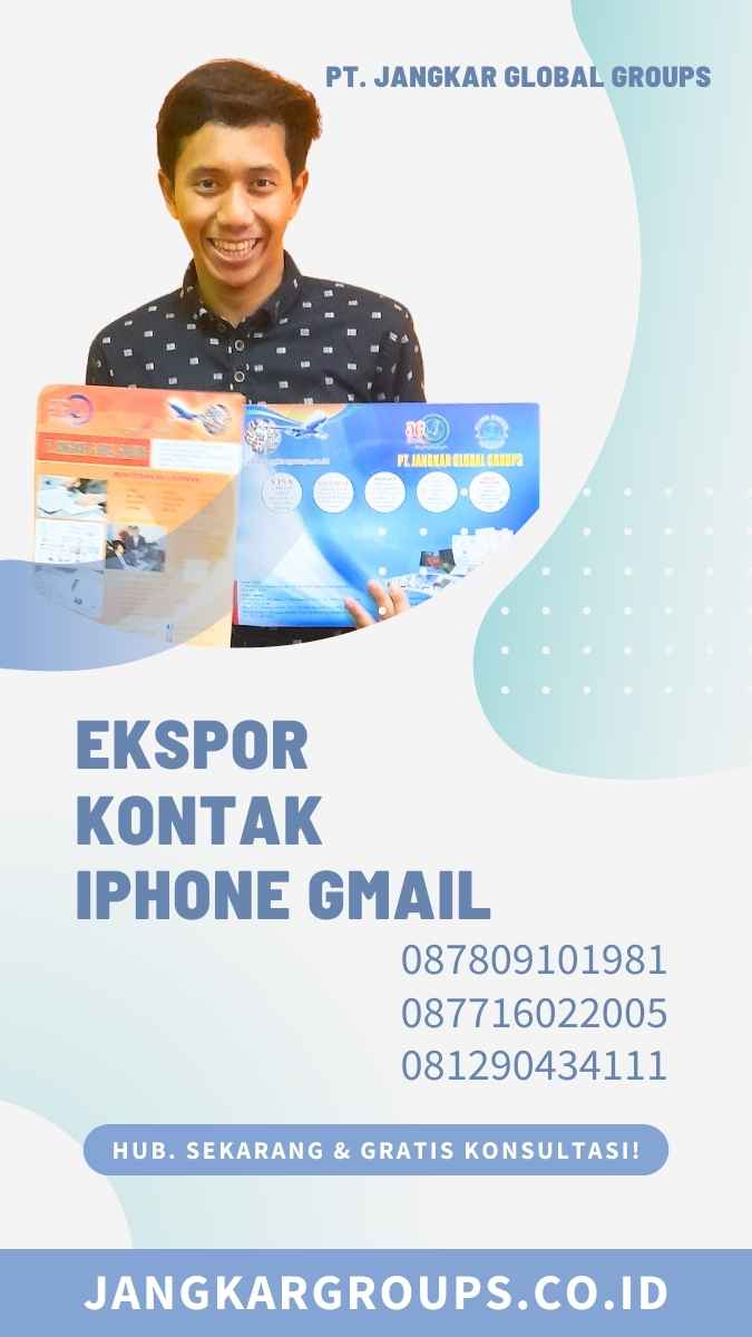 Ekspor Kontak Iphone Gmail