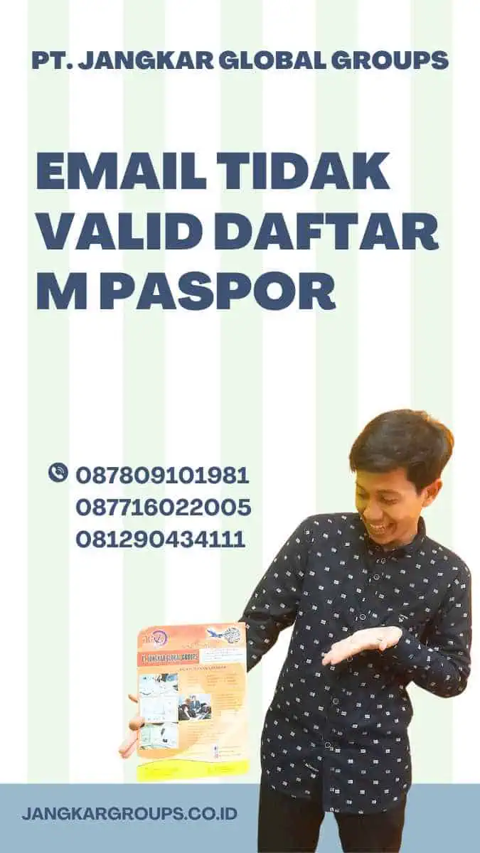 Email Tidak Valid Daftar M Paspor