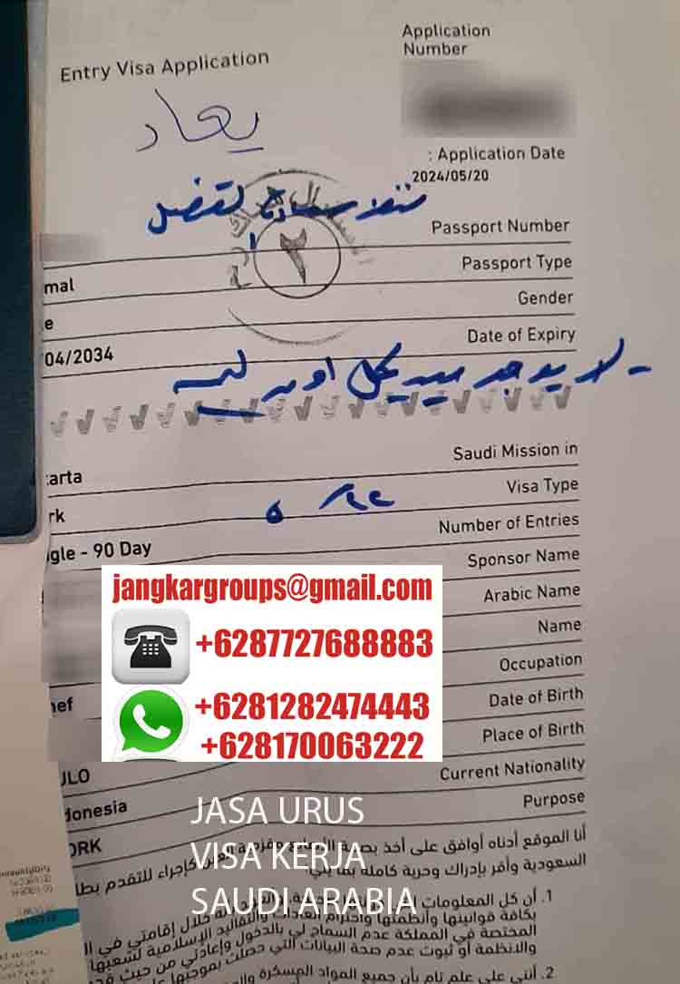 Entry Visa Saudi Aplication