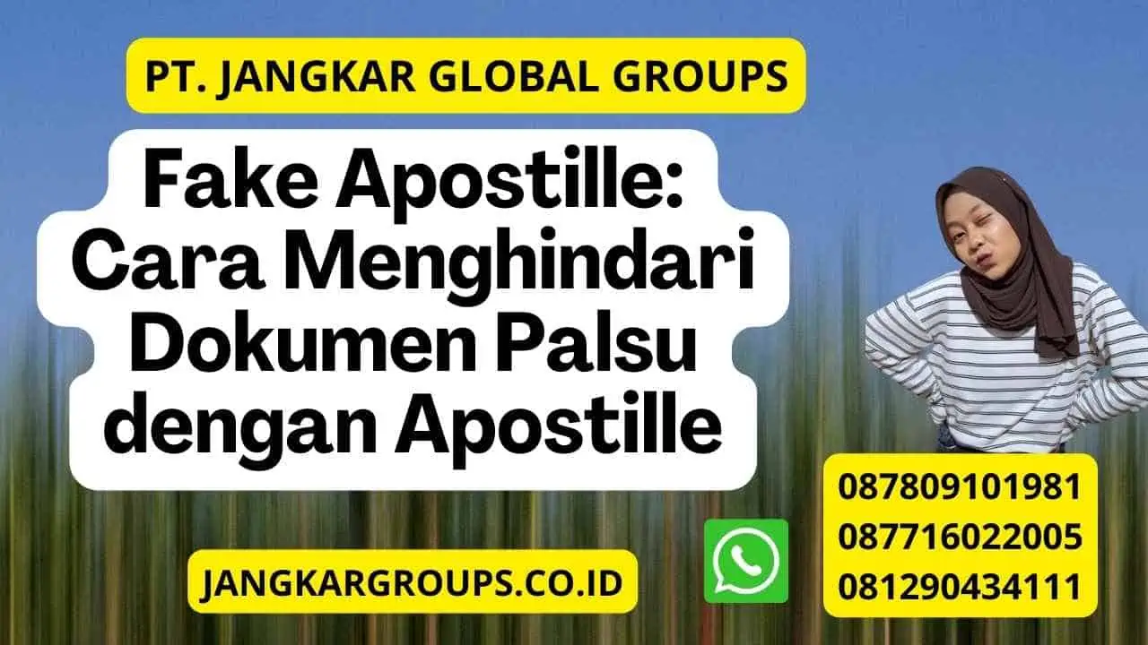 Fake Apostille: Cara Menghindari Dokumen Palsu dengan Apostille