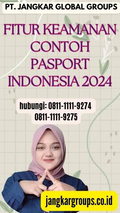 Fitur Keamanan Contoh Pasport Indonesia 2024