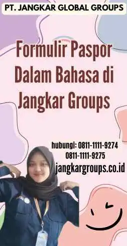 Formulir Paspor Dalam Bahasa di Jangkar Groups