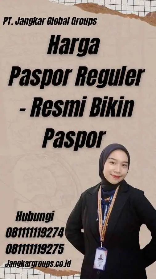 Harga Paspor Reguler - Resmi Bikin Paspor