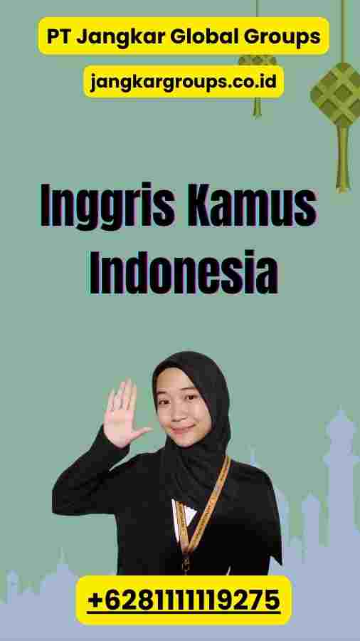 Inggris Kamus Indonesia