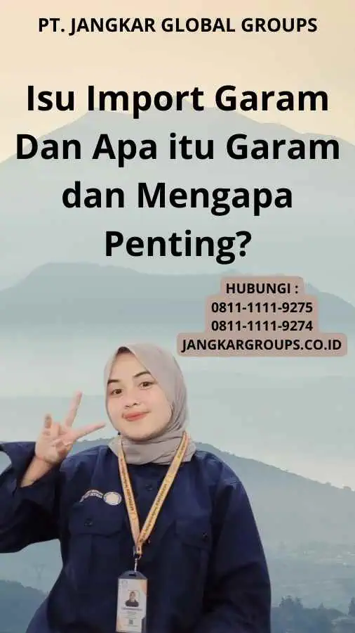 Isu Import Garam Dan Apa itu Garam dan Mengapa Penting?