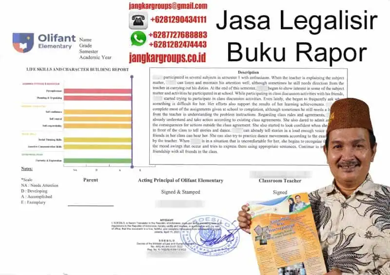 Jasa Legalisir Buku Rapor