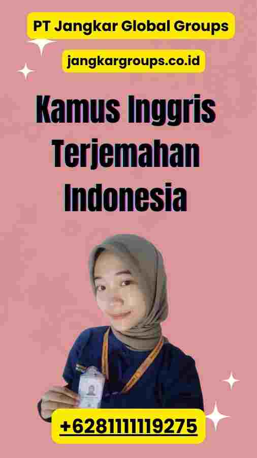 Kamus Inggris Terjemahan Indonesia