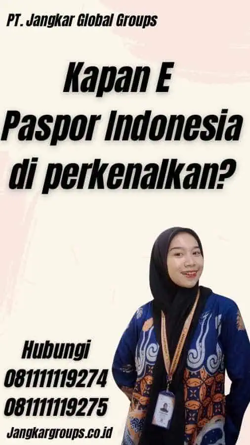 Kapan E Paspor Indonesia di perkenalkan?