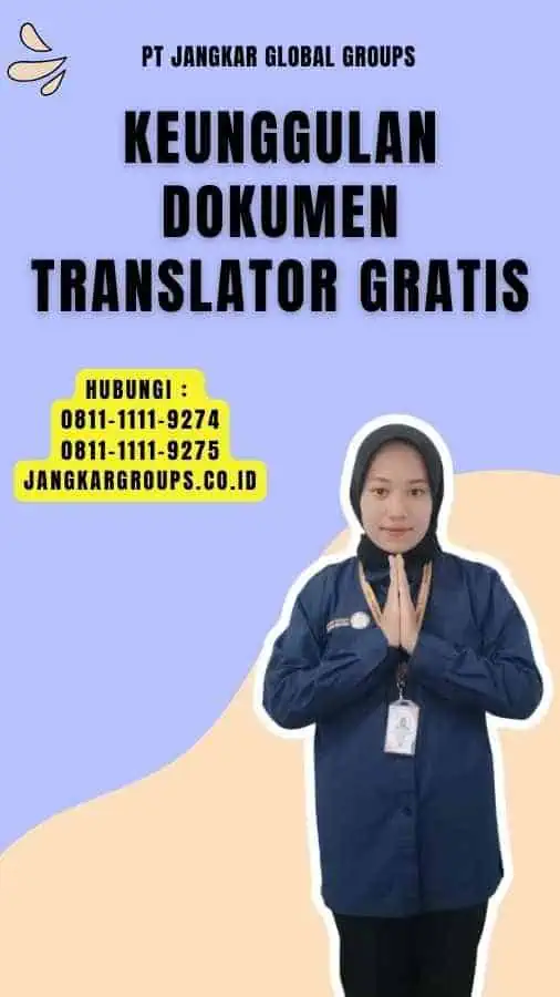 Keunggulan Dokumen Translator Gratis