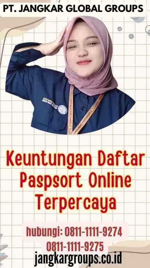 Keuntungan Daftar Paspsort Online Terpercaya