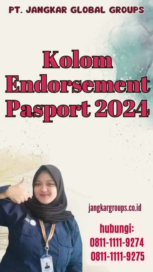 Kolom Endorsement Pasport 2024