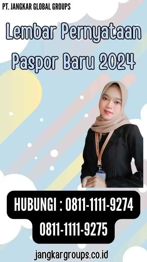 Lembar Pernyataan Paspor Baru 2024