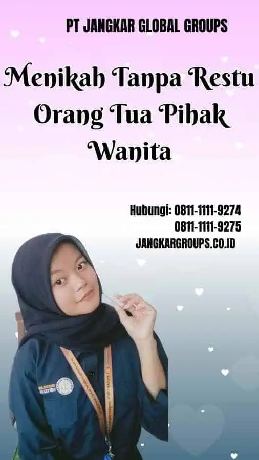 Menikah Tanpa Restu Orang Tua Pihak Wanita