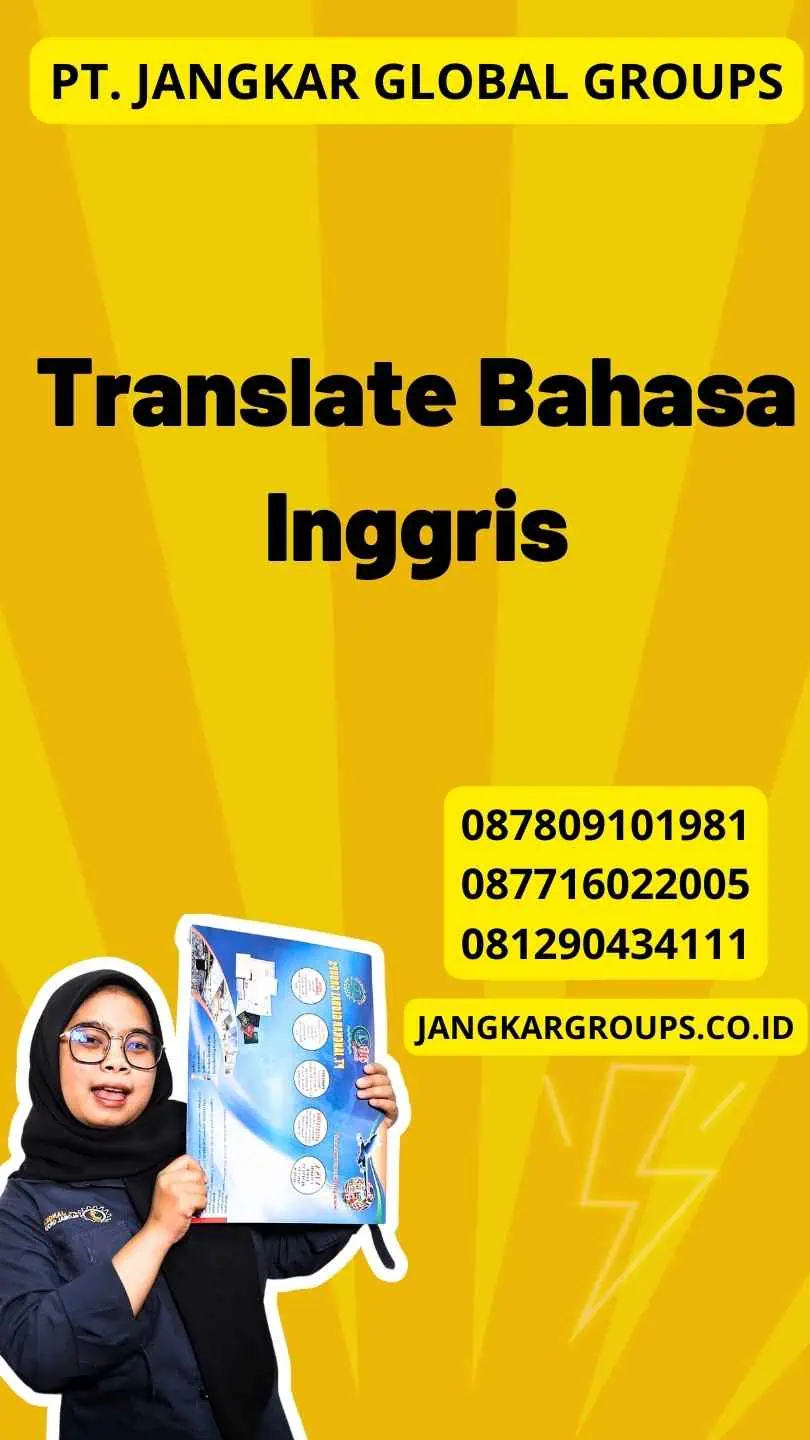 Translate Bahasa Inggris