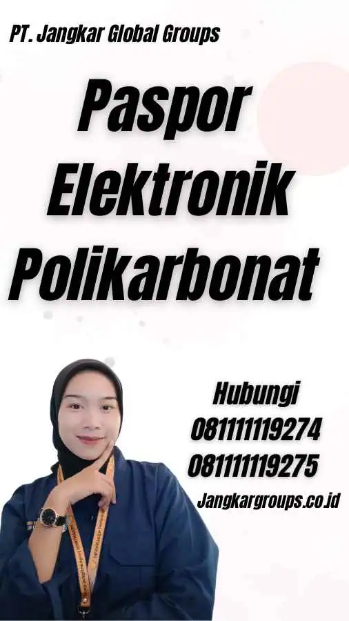 Paspor Elektronik Polikarbonat