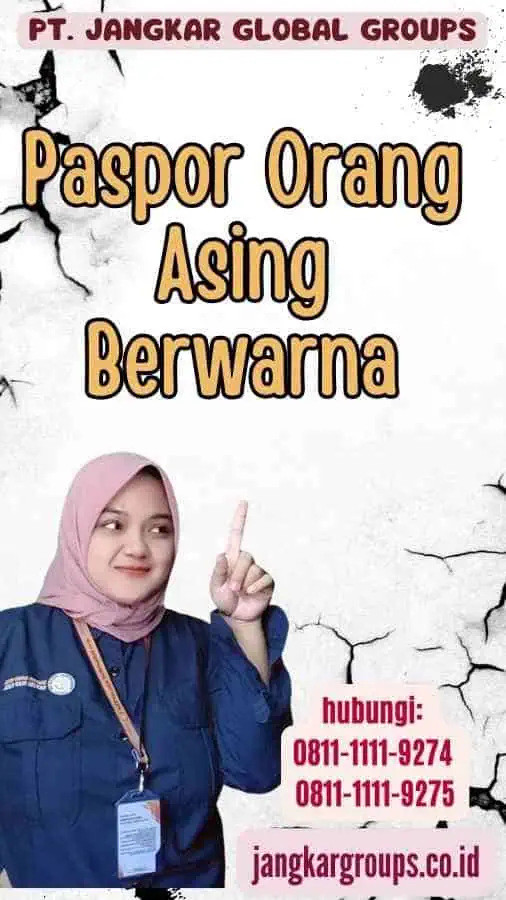 Paspor Orang Asing Berwarna